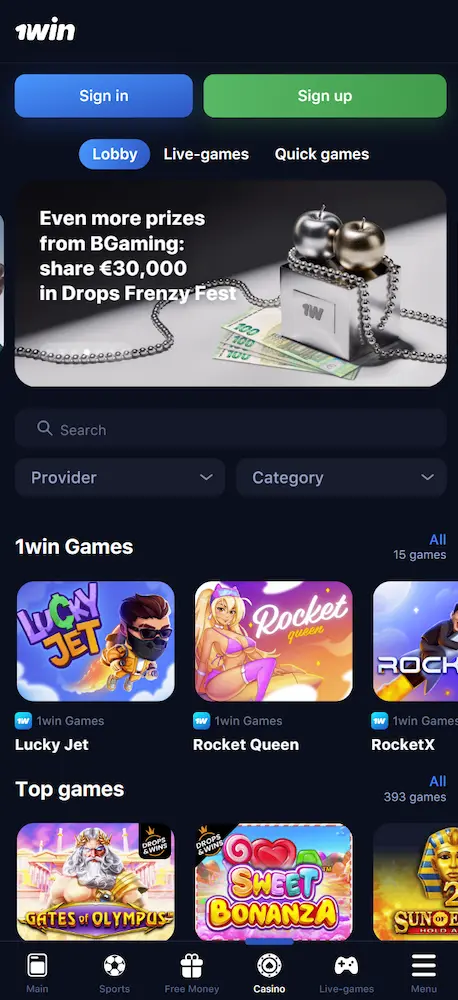 Official page 1win