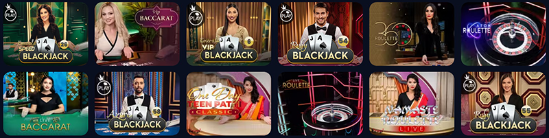 blackjack, baccarat 1win casino canada